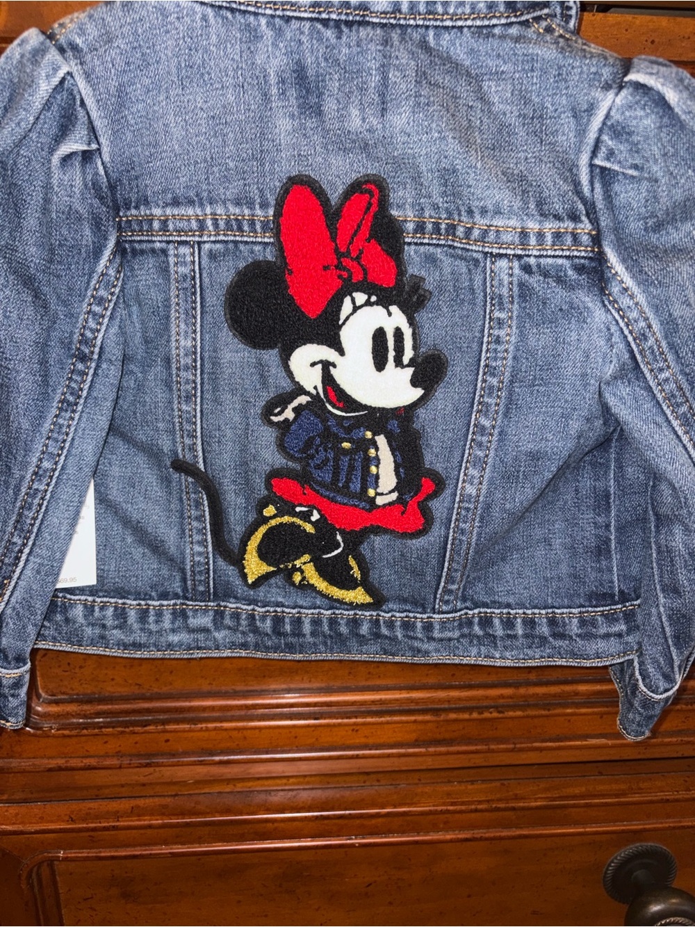 Baby Gap Disney Minnie Mouse Denim Jean Jacket Toddler 18-24 Months NWT